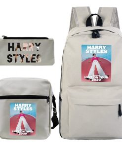 3 pcsset harry styles printed backpack 6993 - Harry Styles Store