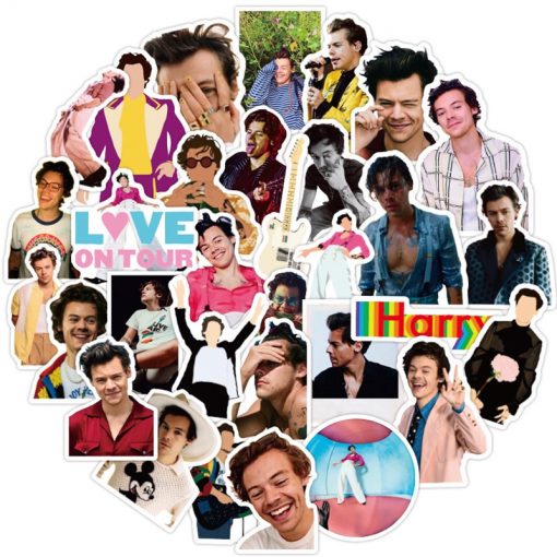50pcs singer harry styles stationery stickers 4645 - Harry Styles Store