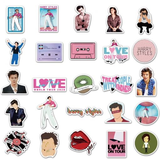 50pcspack british singer harry edward styles sticker 6431 - Harry Styles Store