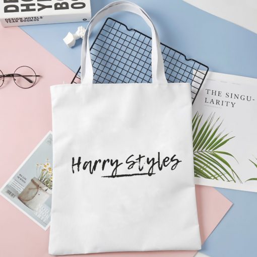 Harry Styles shopping bag cotton shopper eco tote grocery bag foldable boodschappentas string ecobag cabas 1 - Harry Styles Store