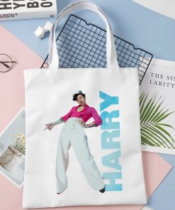 Harry Styles shopping bag cotton shopper eco tote grocery bag foldable boodschappentas string ecobag cabas 3 - Harry Styles Store