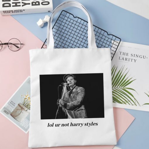 Harry Styles shopping bag cotton shopper eco tote grocery bag foldable boodschappentas string ecobag - Harry Styles Store