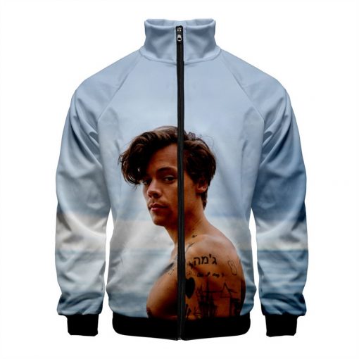 Men Jacket Coat Harrys Styles FINE LINE Harajuku Stand Collar Zipper Sweatshirt men jacket Hip Hop - Harry Styles Store