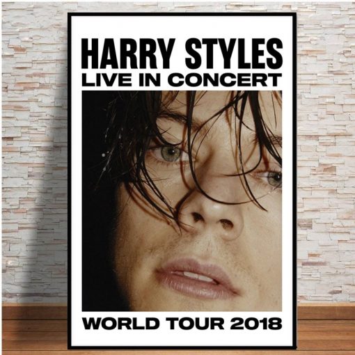 Prints Posters Rock Music Pop Star Home Decor Canvas Harry Styles Painting Singer Wall Artwork Bedroom - Harry Styles Store