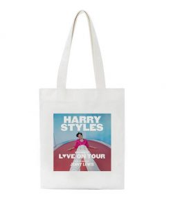 Top Sale Harry Styles Fine Line Canvas Bag Fashion Casual Women Large Capacity Cartoon Treat People - Harry Styles Store