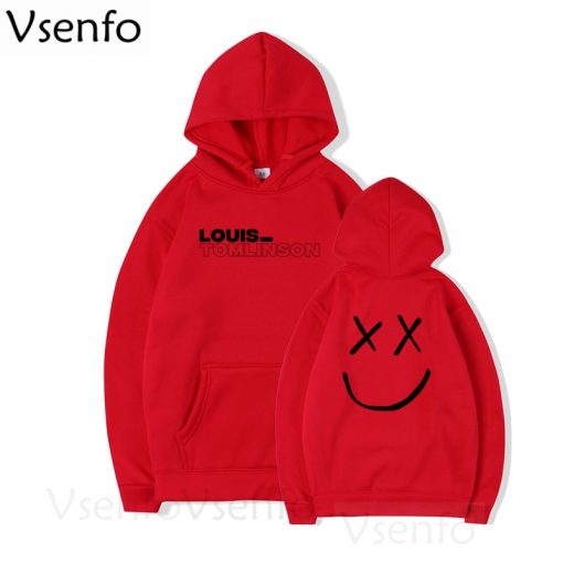 louis tomlinson smiley face hoodie 1530 - Harry Styles Store