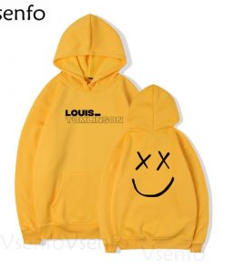 louis tomlinson smiley face hoodie 3392 - Harry Styles Store
