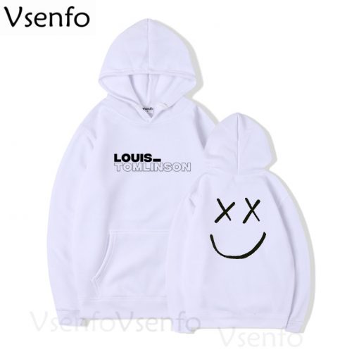 louis tomlinson smiley face hoodie 6566 - Harry Styles Store