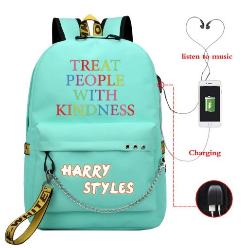 treat people with kindness backpack 2961 - Harry Styles Store